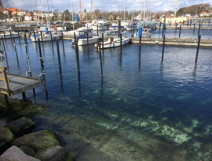 Im Bademantel An Den Strand Mit Terrasse Eckernförde Exterior foto